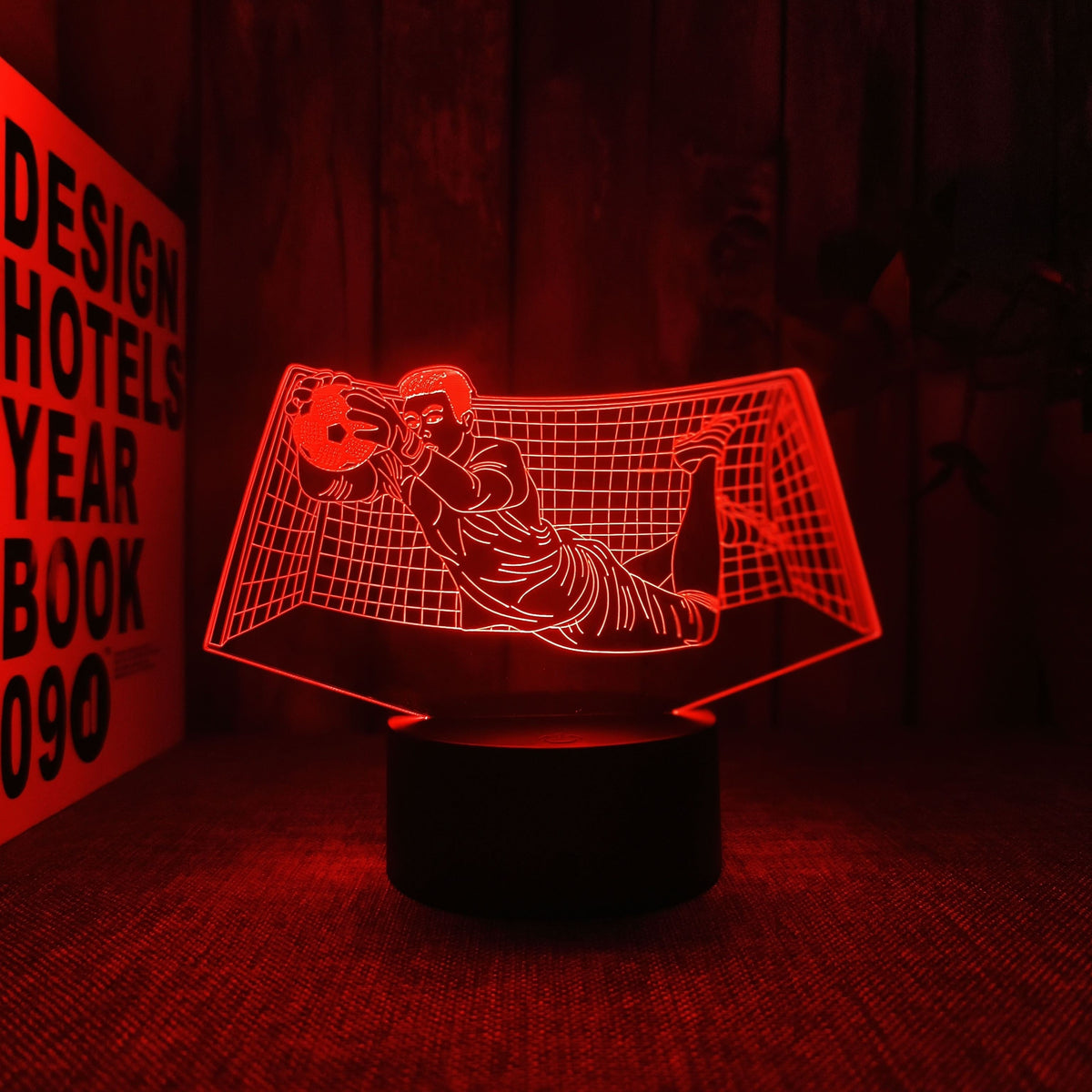 KeeperGlow - 3D Goalkeeper Night Light with Touch Control
