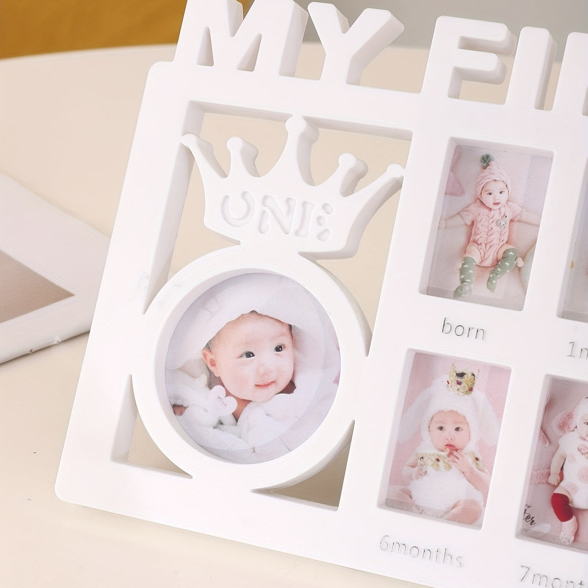 BabyMemories - Keepsake Photo Frame for Baby's First 12 Months