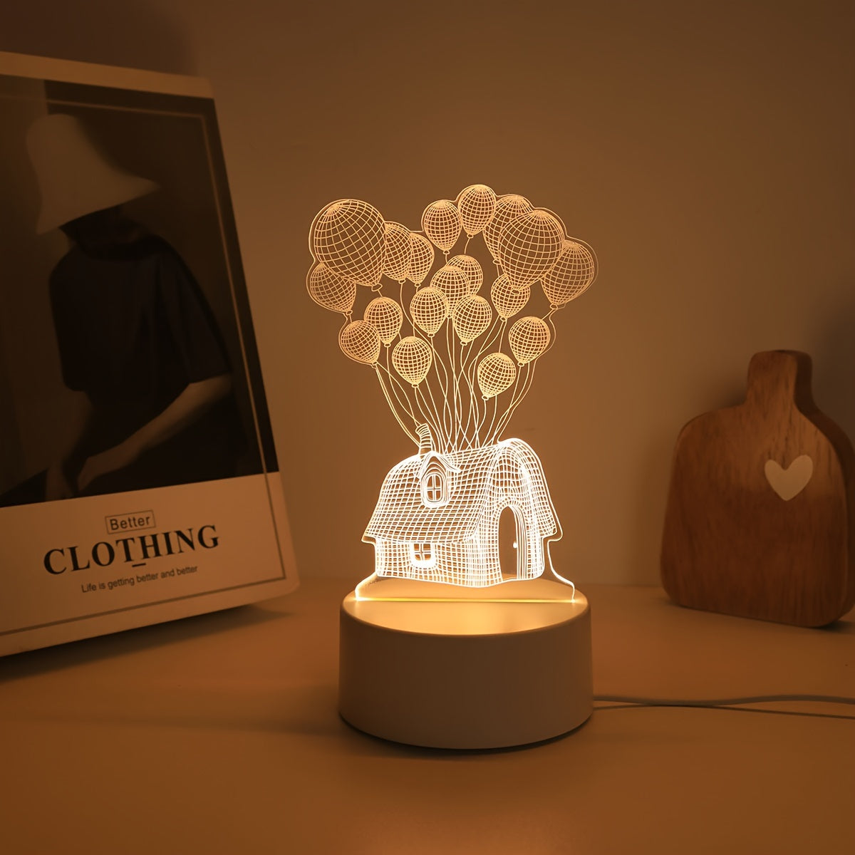 LumiBalloon - 3D LED Balloon Lamp with USB Power