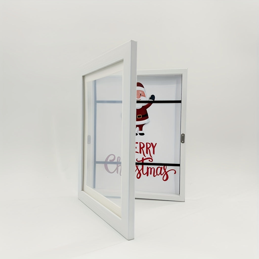 KidArtFrame - Wooden Kids Photo Frame with Front Opening