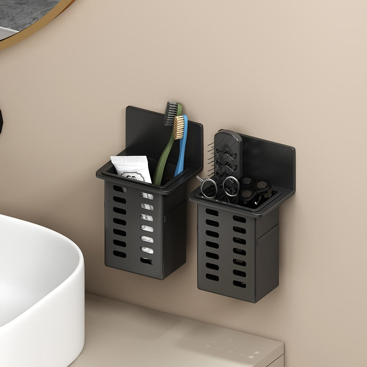 Alcovia - No-Drill Wall Shelf for Cosmetics
