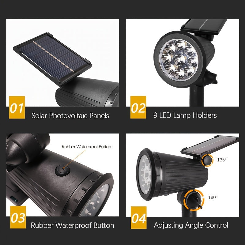 LumiSpot - Adjustable Solar LED Garden Spotlight