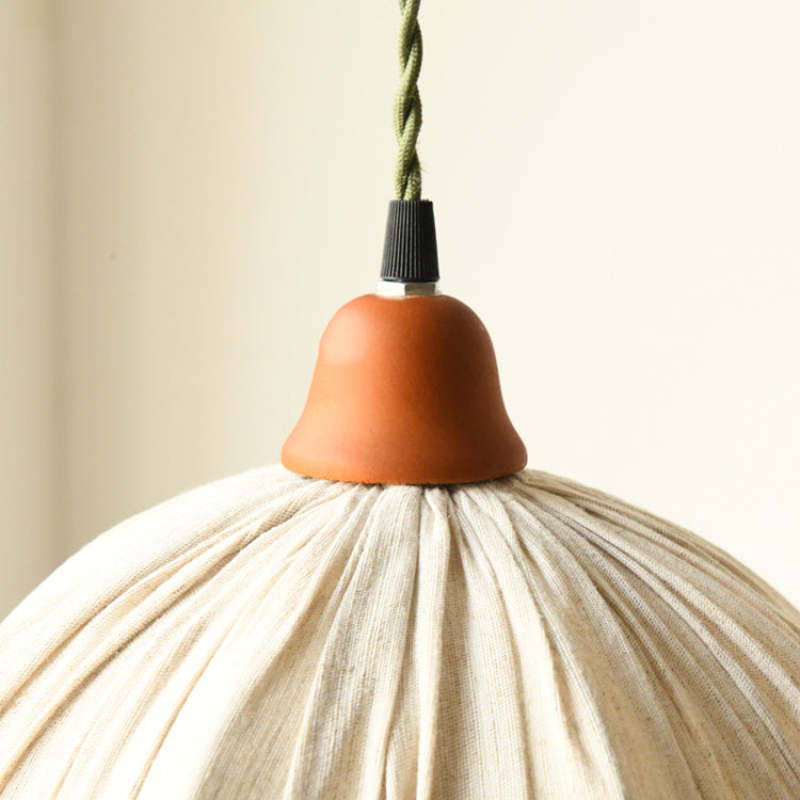 EcoChic Pendant - Elegant Scandinavian Fabric Pendant Light