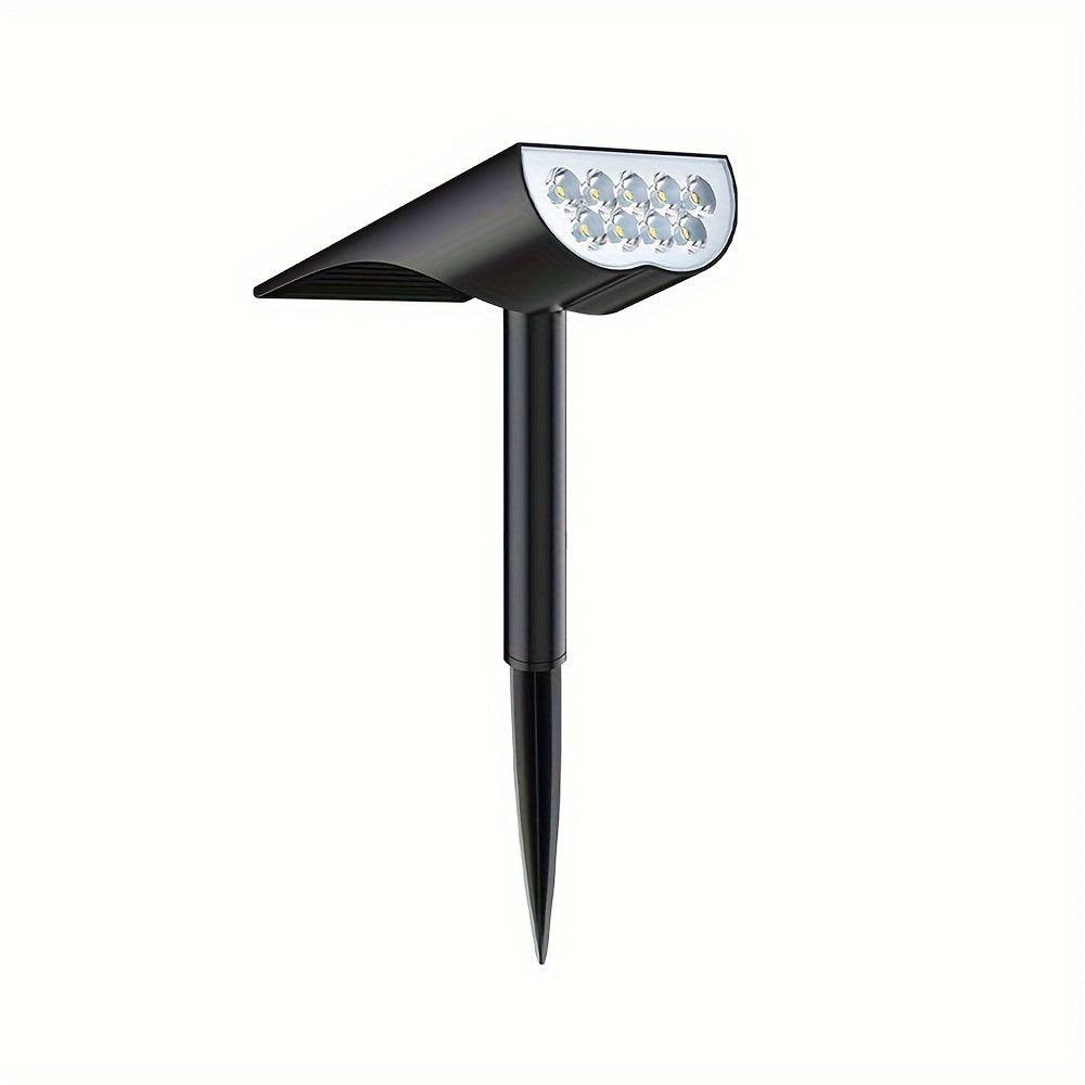 Aegisol - 9 LED Solar Garden Spotlights for Outdoor Use