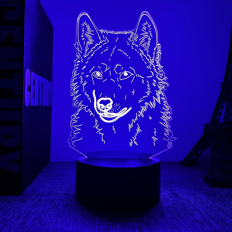 WolfLicht - 3D Wolf Ambient Lamp with Touch Control