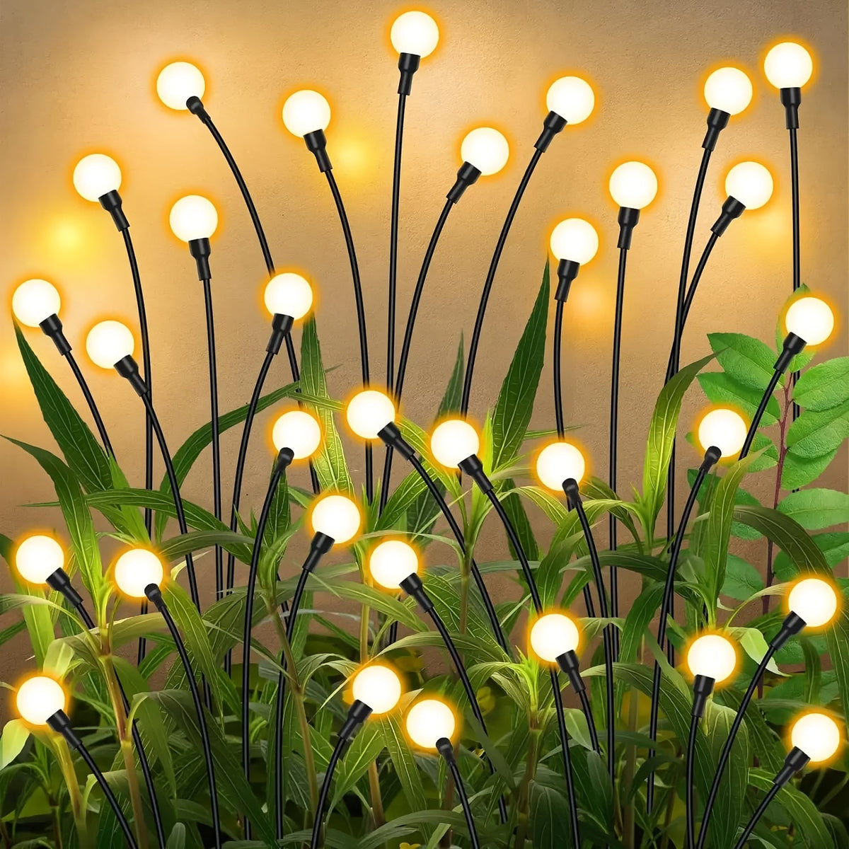 SolarFirefly Lights - Solar LED Firefly String Lights for the Garden