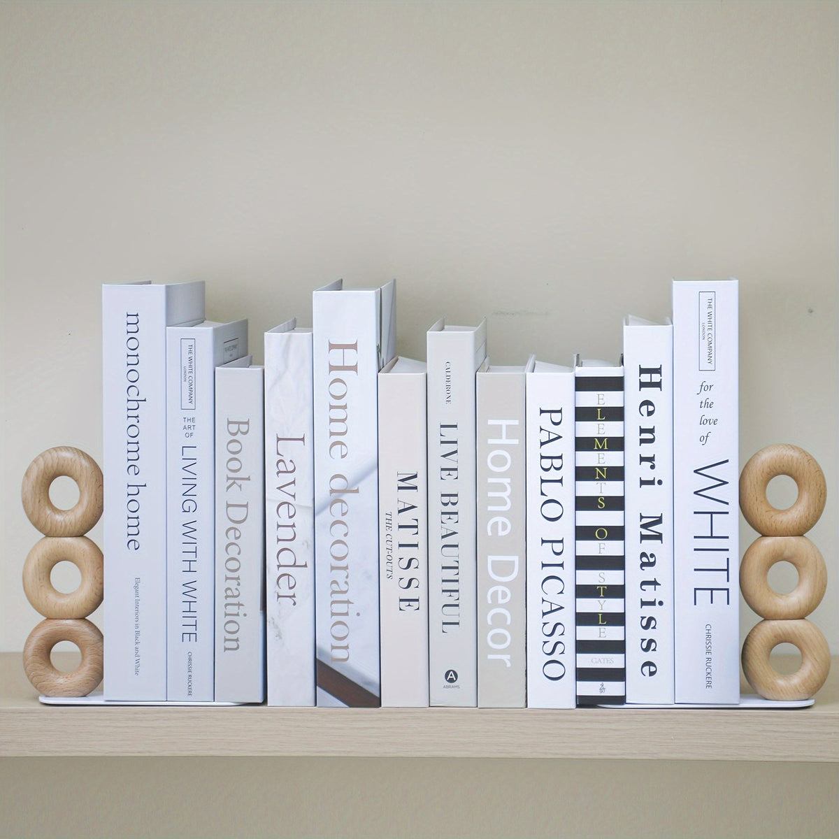 CityCharm - Set of 12 Decorative Faux Books for Modern Interiors