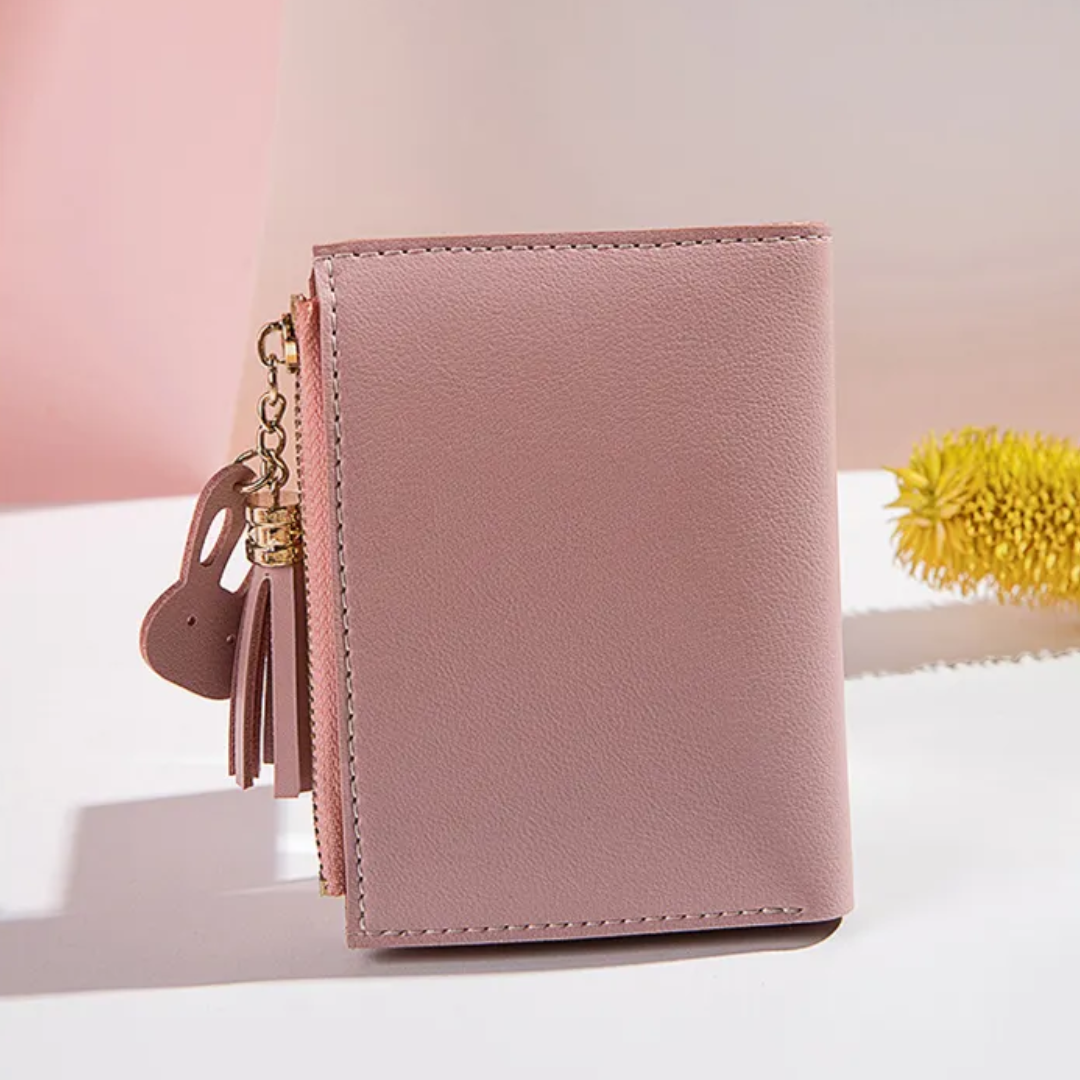 ChicPocket - Mini Portefeuille à Pompon