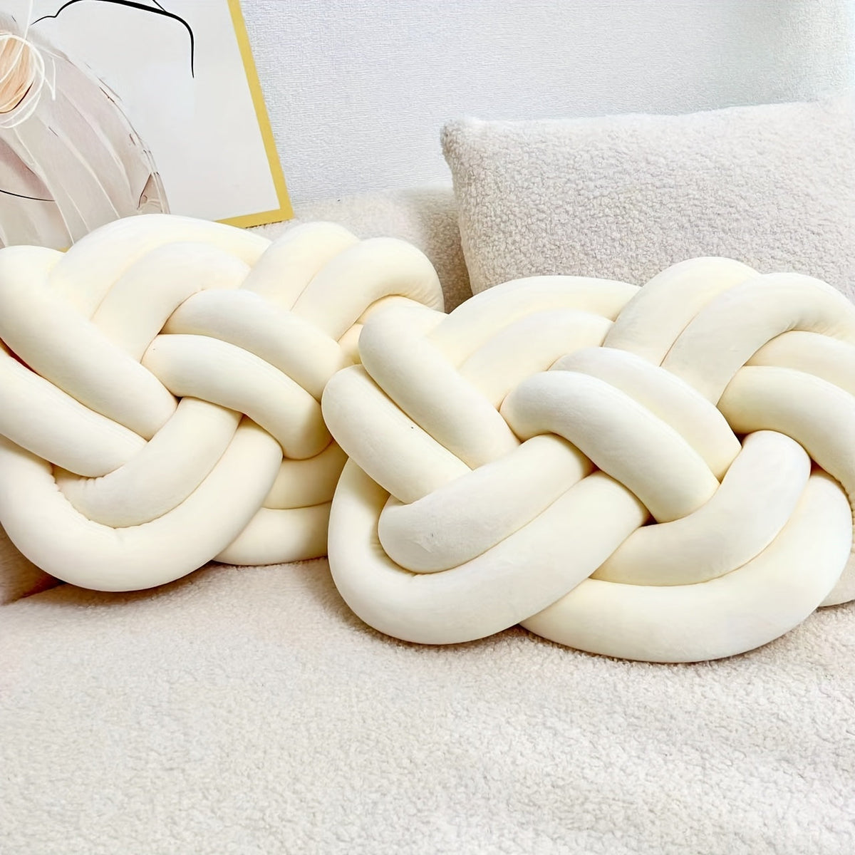 ComfortCloud Cushions - Plush Button-Tufted Throw Pillows