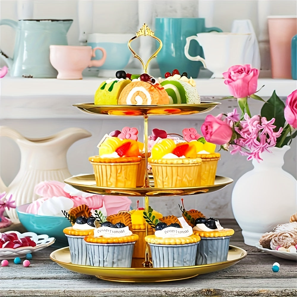 SteelTower - Stainless Steel Tiered Serving Stand for Parties