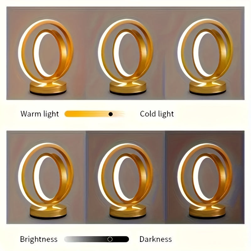 LumiSunset - Elegant Dimmable USB Table Lamp