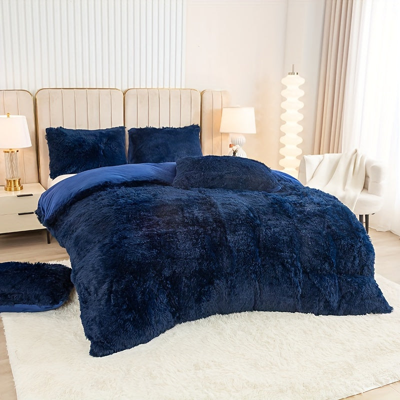 IndulgeNest - Ultra Soft Plush Duvet Cover Set with Zip Closure