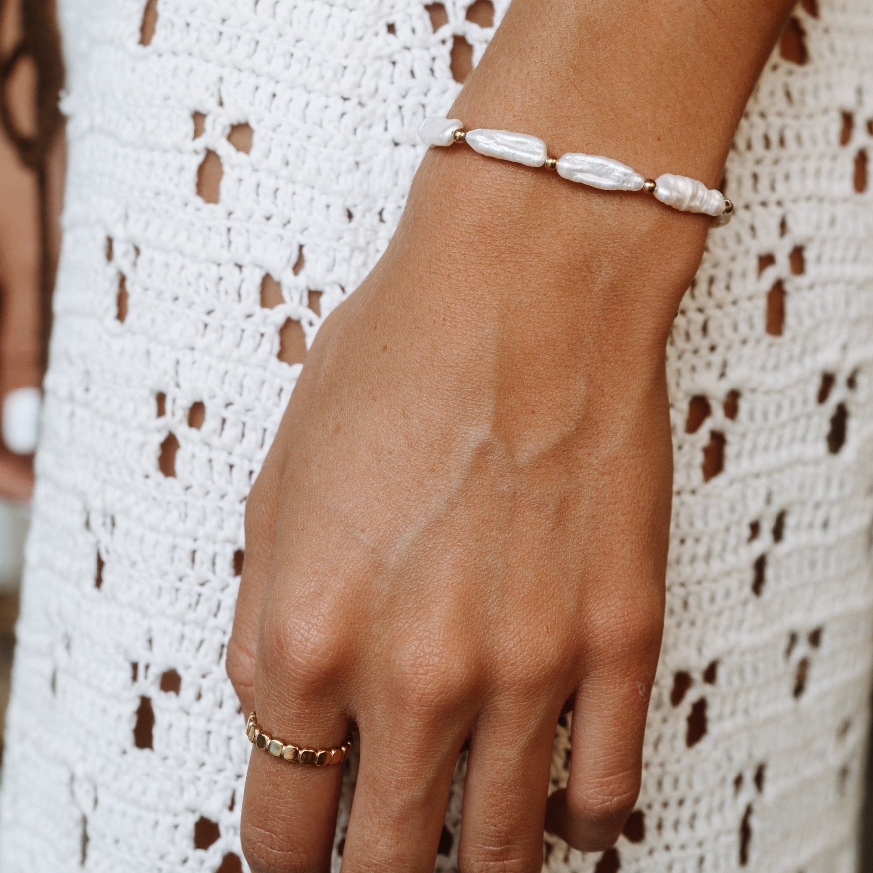 Elina - Bague perles élégante