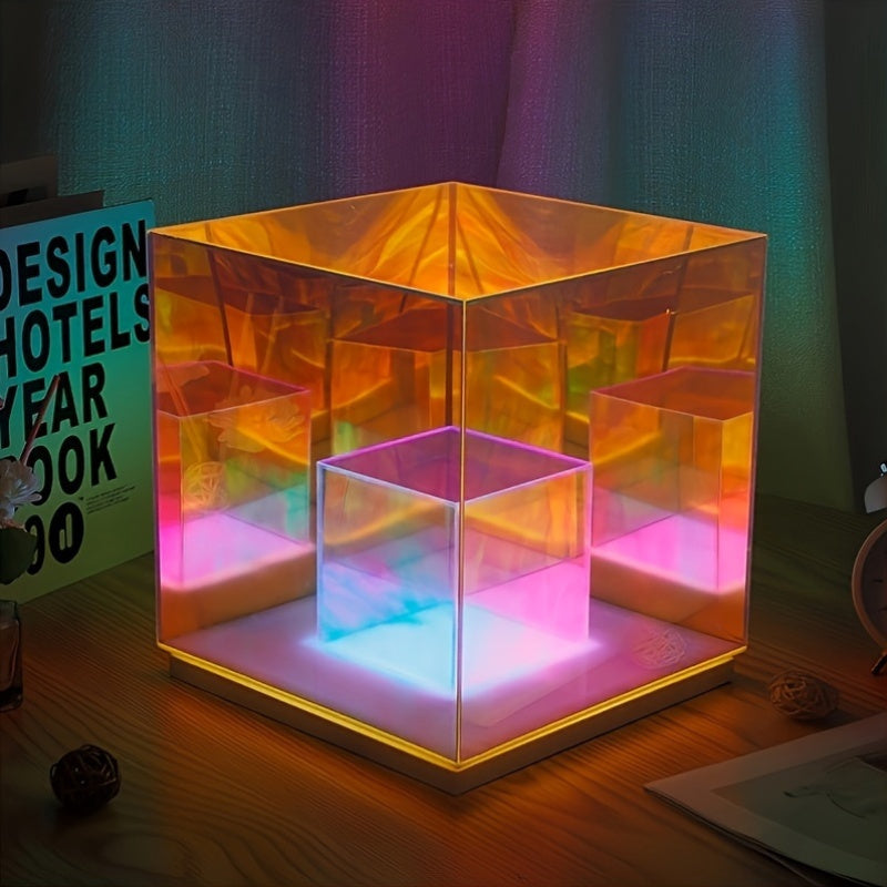 LumiSky Lamp - Adjustable Geometric Starry Sky Table Lamp