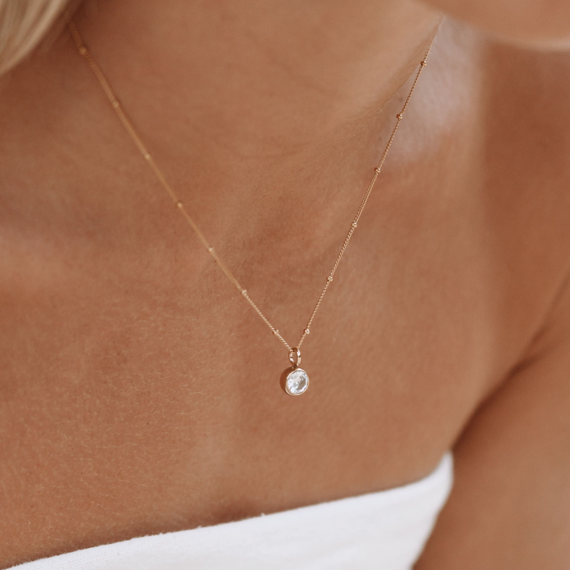 Collier Pierre de Naissance Aurora - 12 Mois