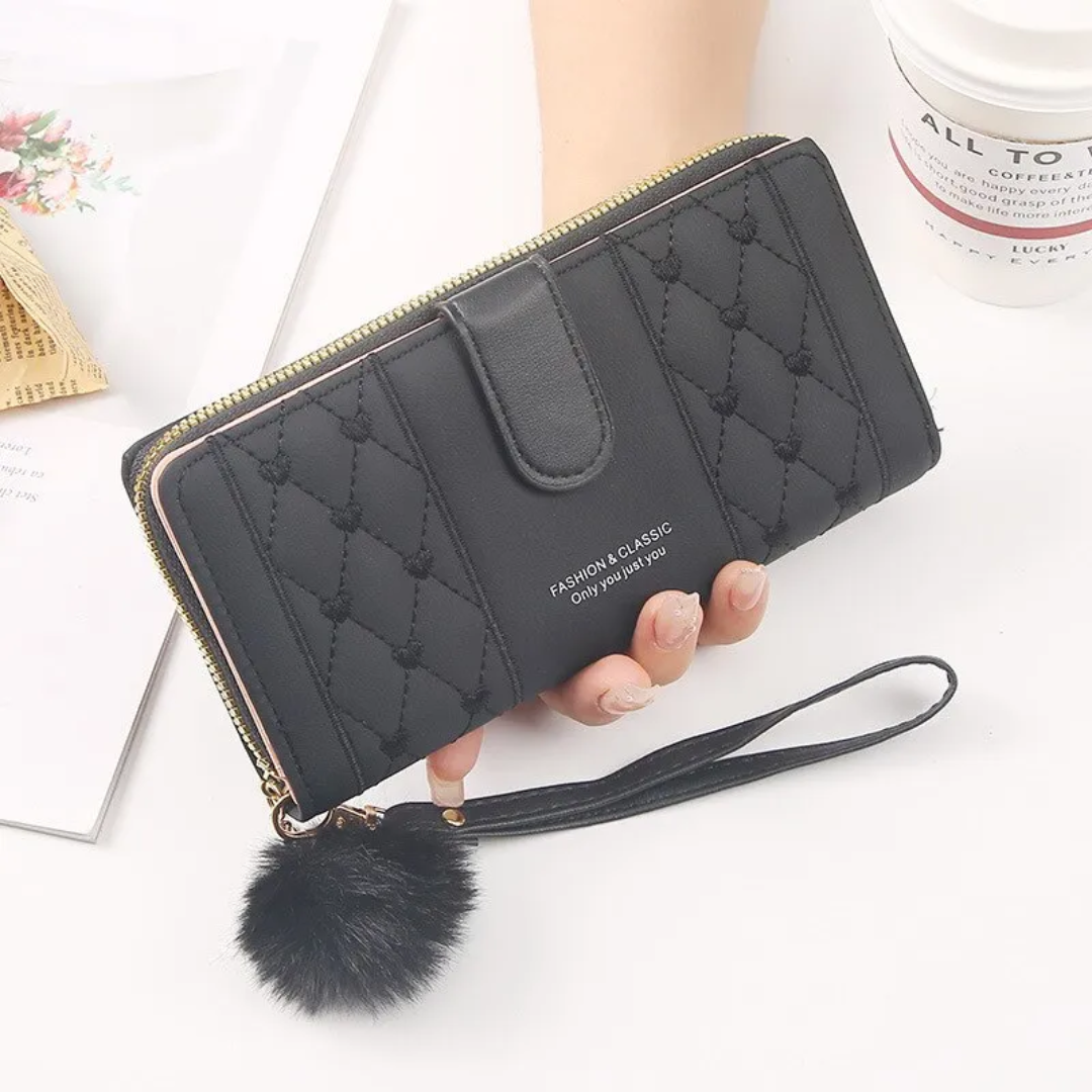 EmbroiWallet - Portefeuille Brodé avec Bracelet