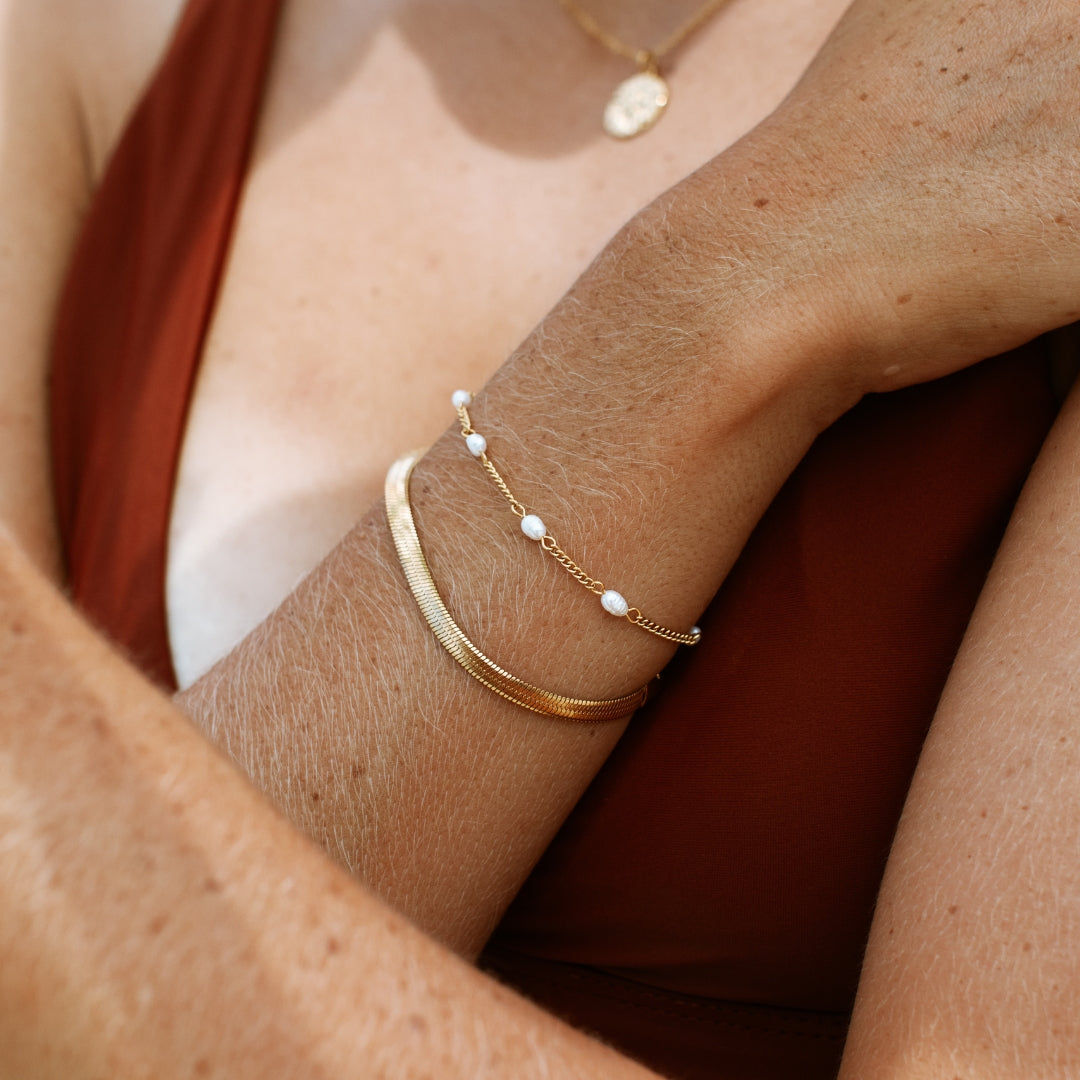 Amara - Bracelet avec perles d'eau douce