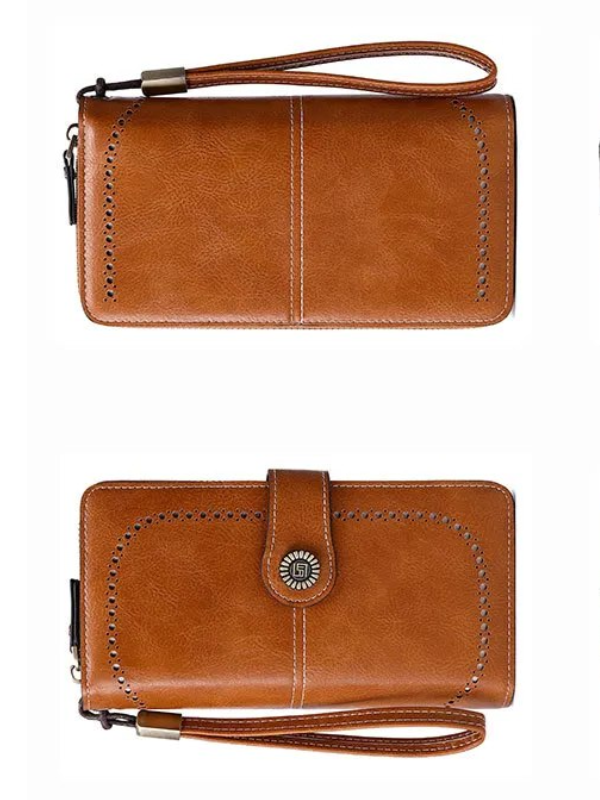 LeatherMax - Portefeuille Cuir avec Bracelet Poignet