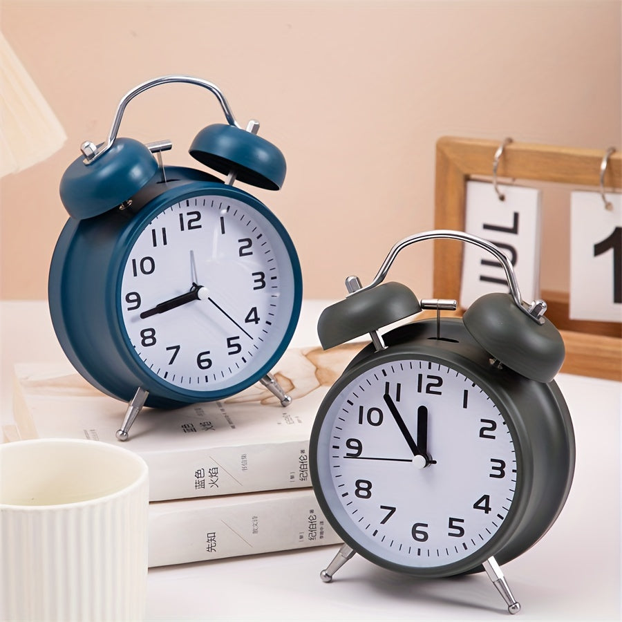 TimeRing Clock - Retro Metal Alarm Clock with Timeless Design
