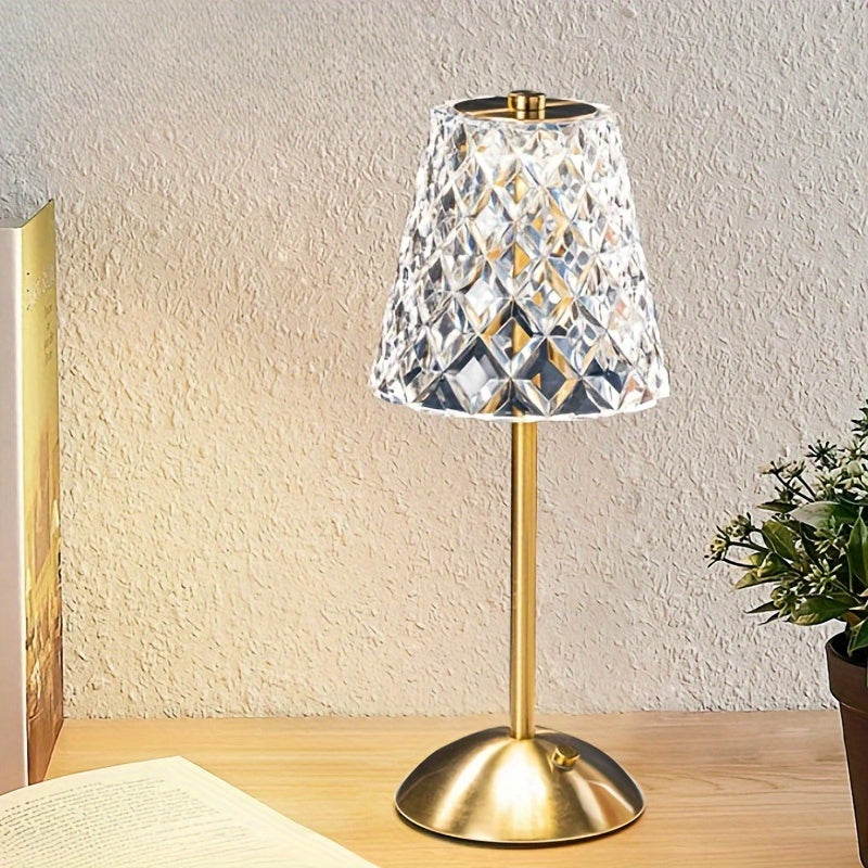 CrystalLux - Elegant Crystal LED Lamp for a Refined Ambiance