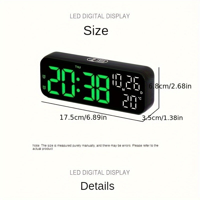 DeskTime - Elegant USB Digital Clock with Date and Temperature