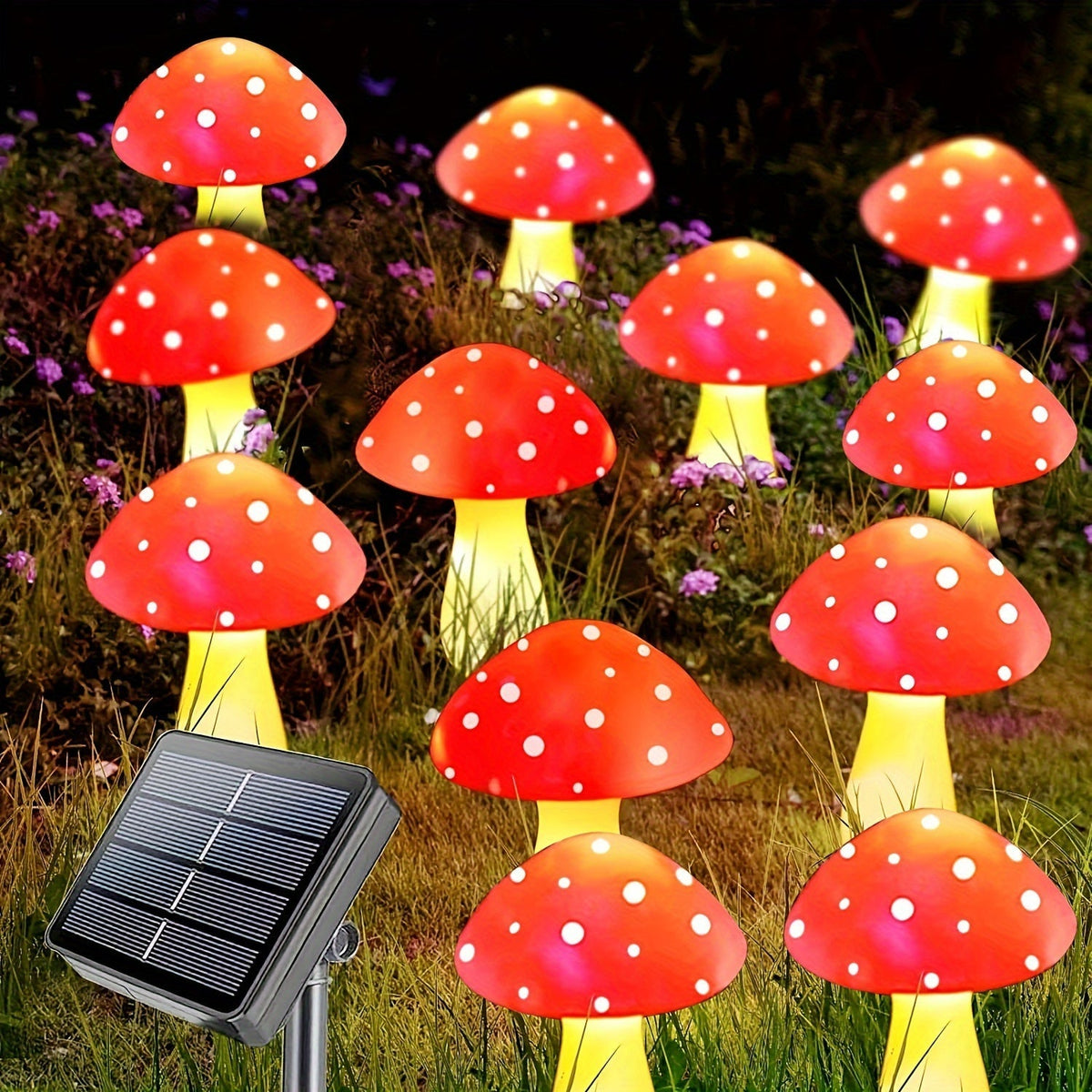 Arbogrove - Solar Mushroom Garden Lights with 8 Lighting Modes