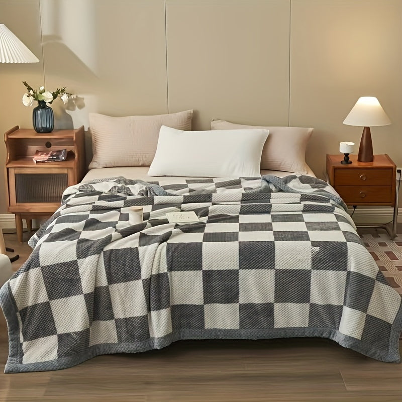 NLDD Coral Fleece - Cozy All-Season Throw Blanket for Living Room and Bedroom