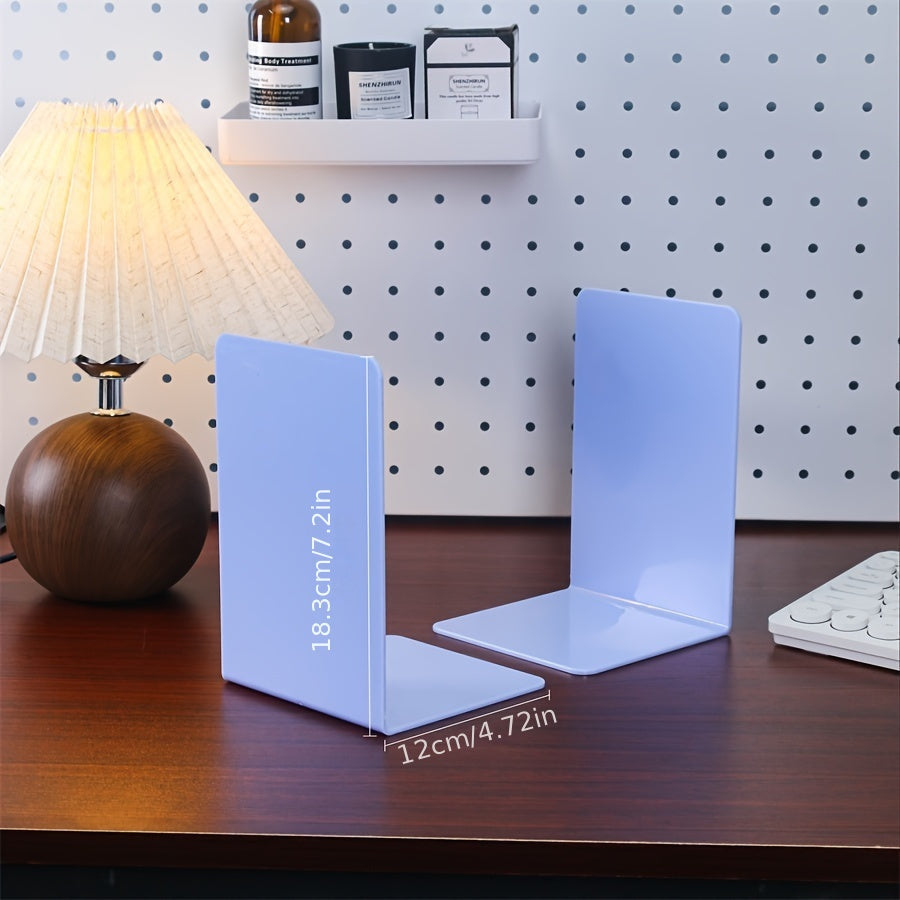 ClearStand - Elegant Clear Bookends, Set of 2