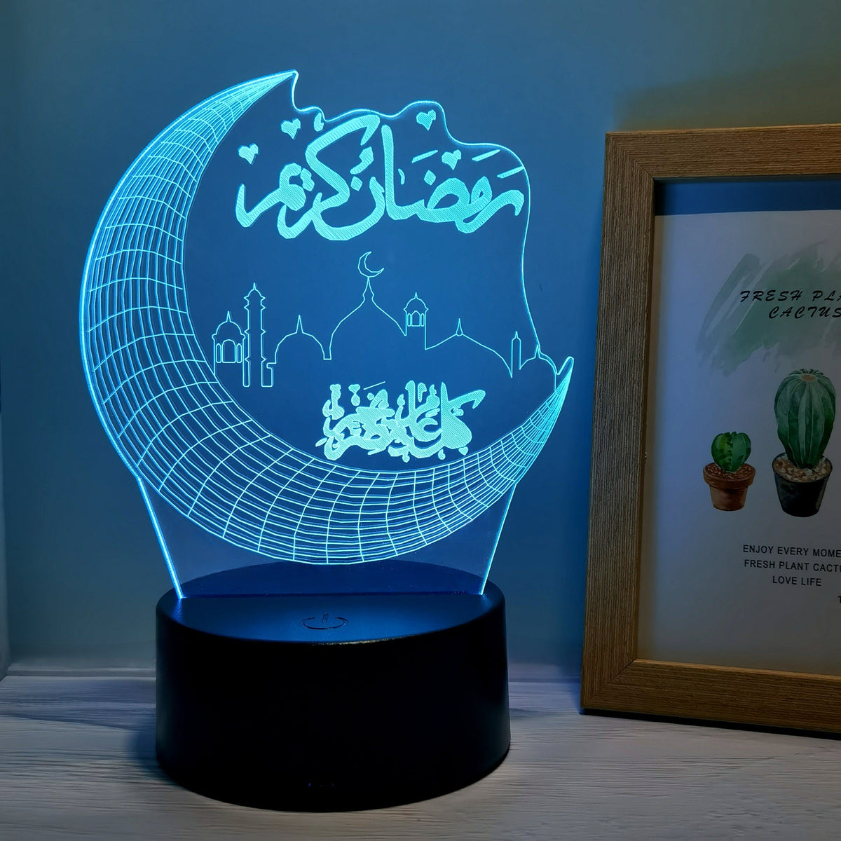 MoonPalace - 3D Touch Moon Lamp with 7 Colors for Magical Ambience