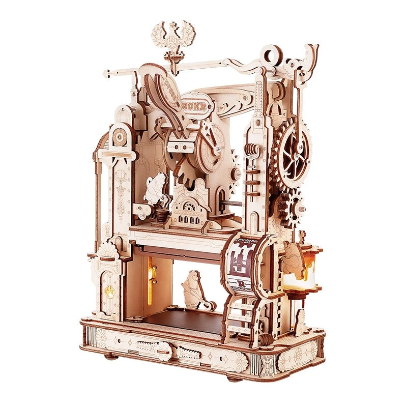 PressMaster 3D Puzzle - DIY Historical Printing Press Building Kit