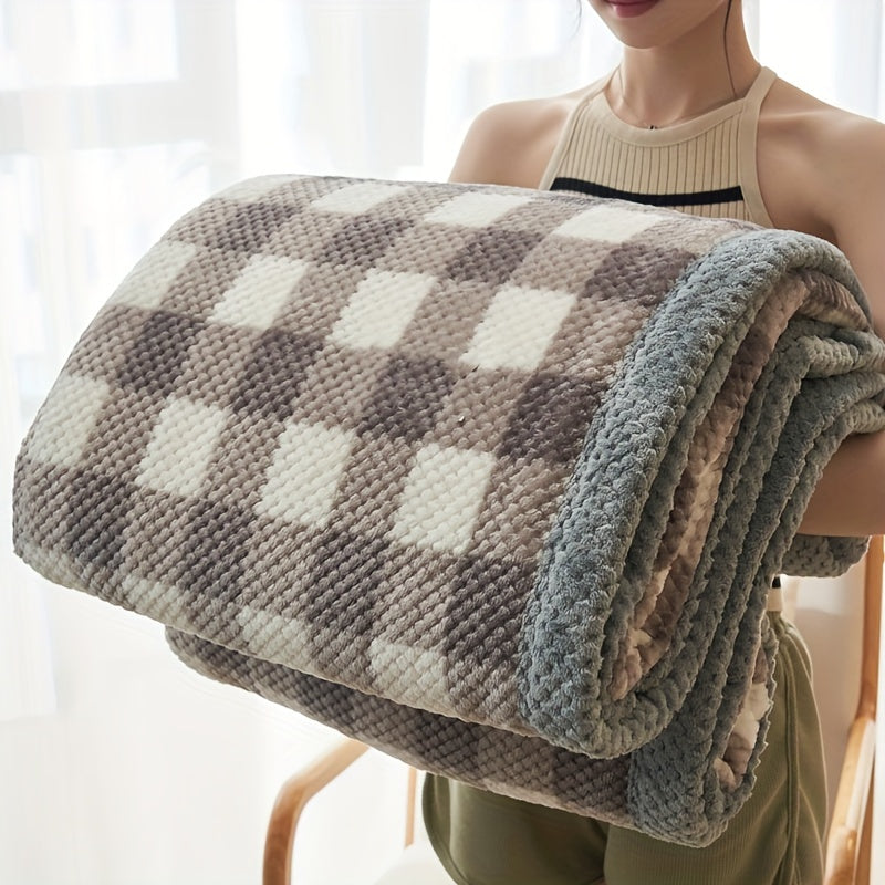 Cozy Plaid - Ultra Soft Milk Fleece Throw for Total Comfort