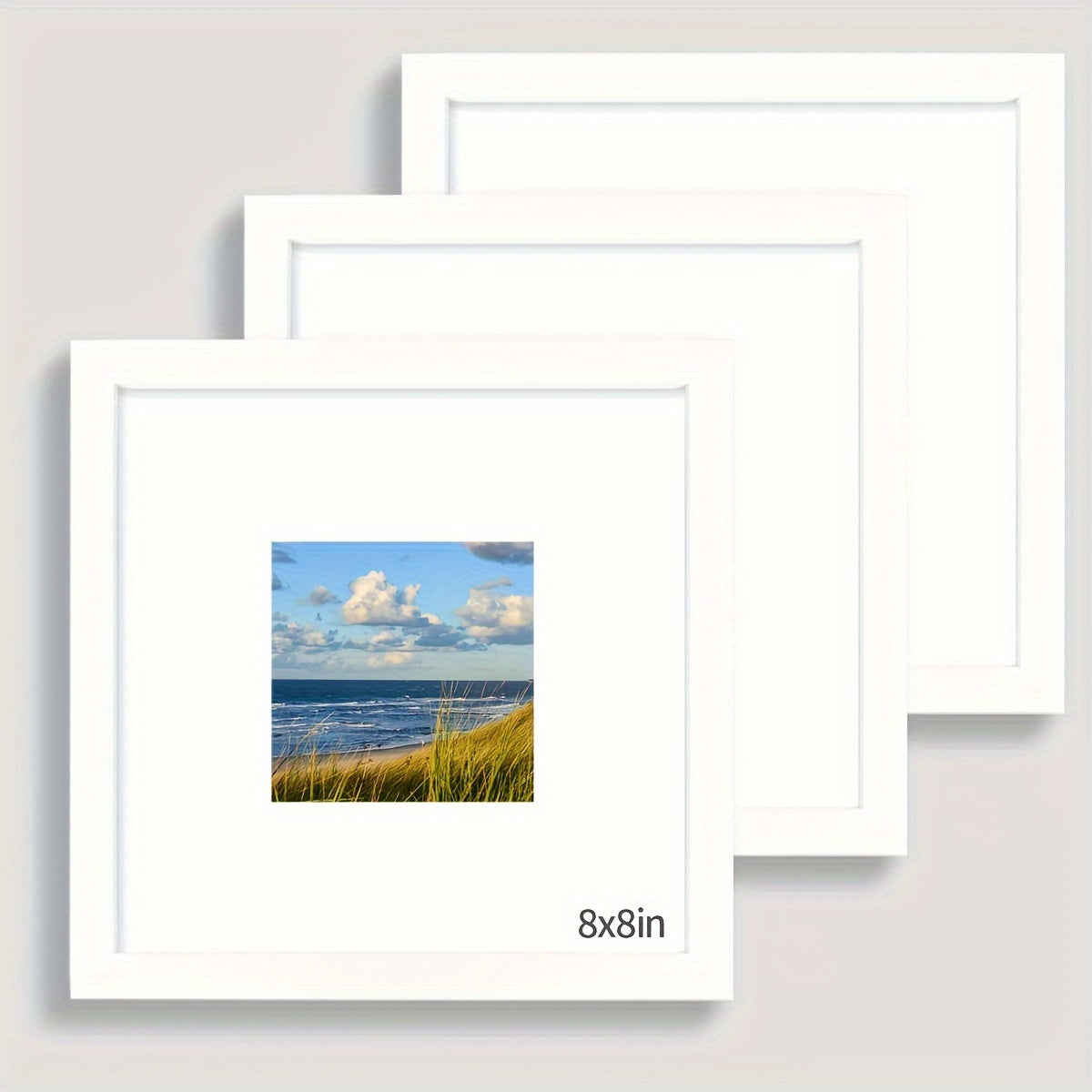 FotoFrame - Set of 3 Square Wooden Photo Frames