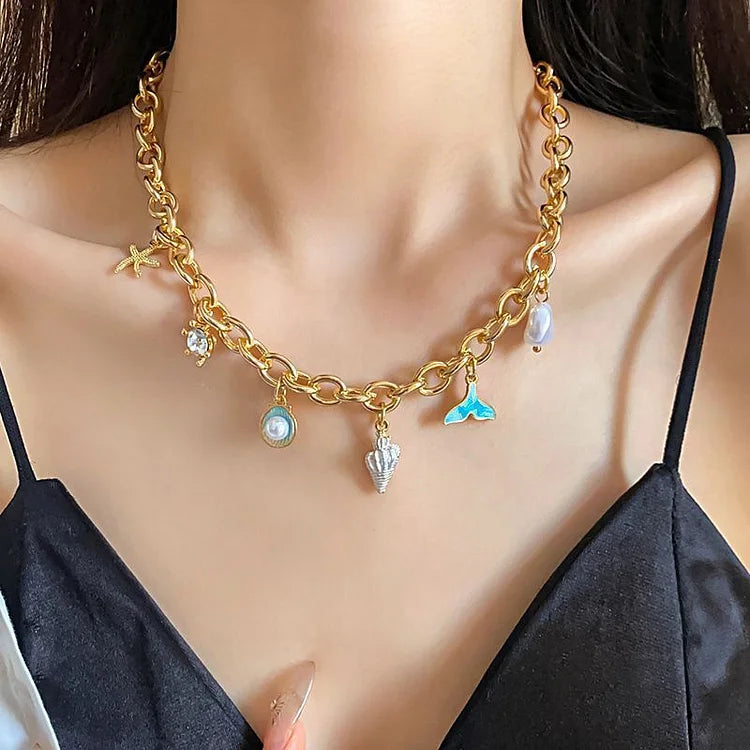 Naya - Collier boho coquillages style chic