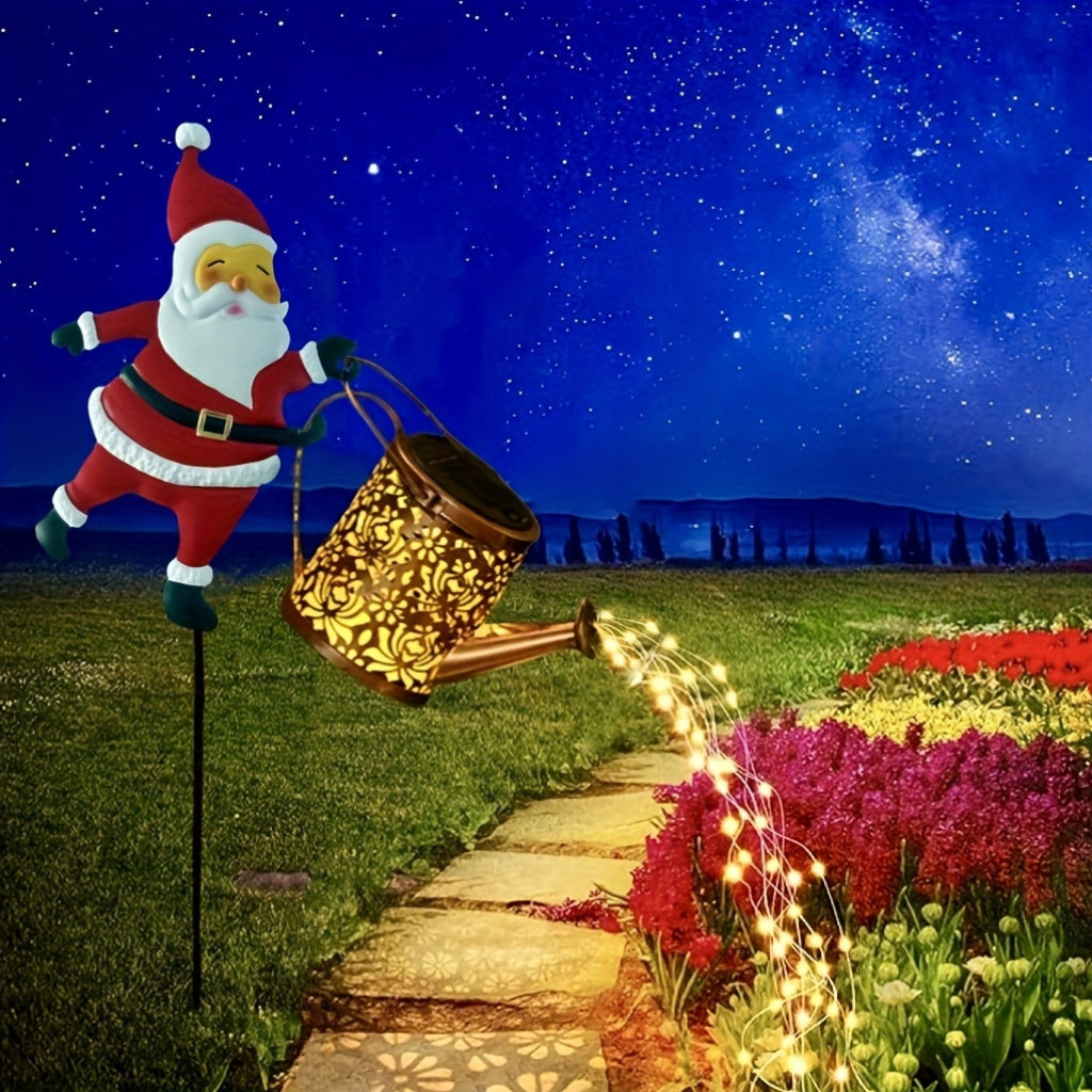 LumiFlow - Solar Garden Lamp with Cascading LED Light Effect