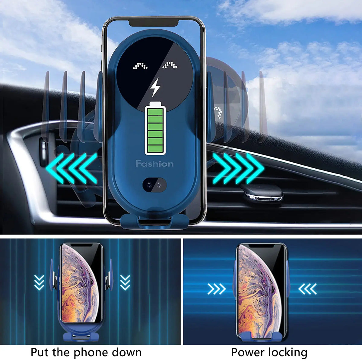 Charger Pro - Fast Wireless Car Charger and Phone Mount