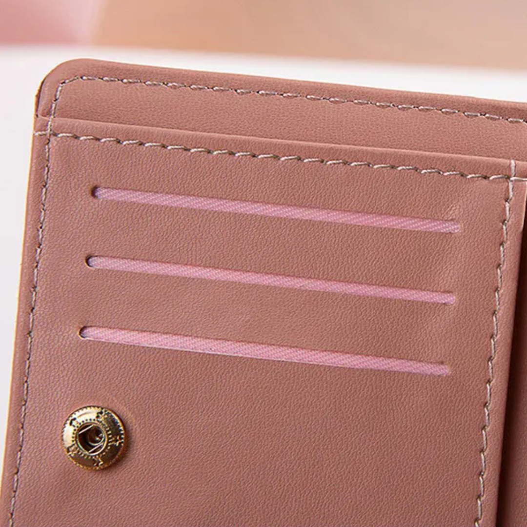 ChicPocket - Mini Portefeuille à Pompon