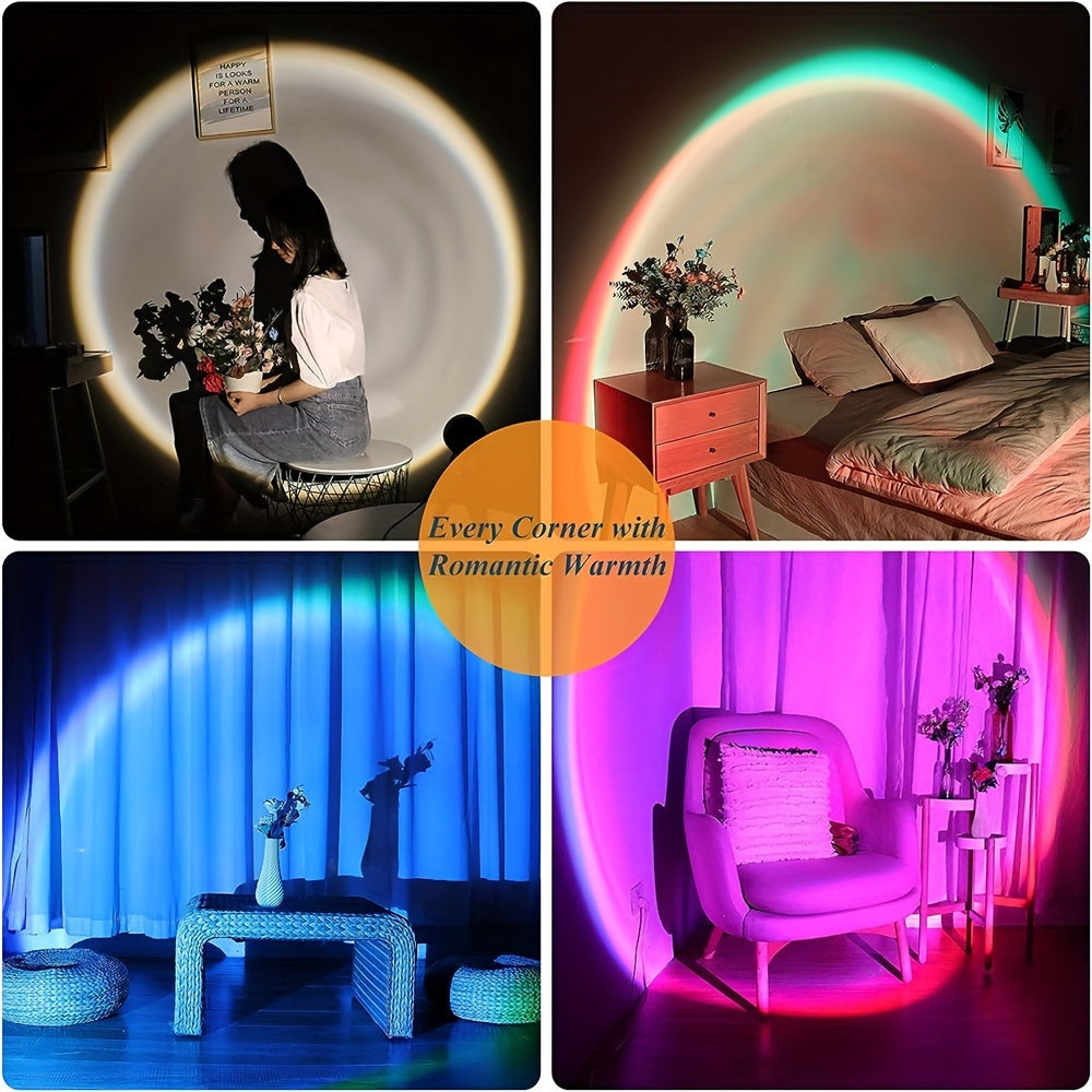 Gyrasol - Sunset Projection Lamp with 16 Colors and Remote Control