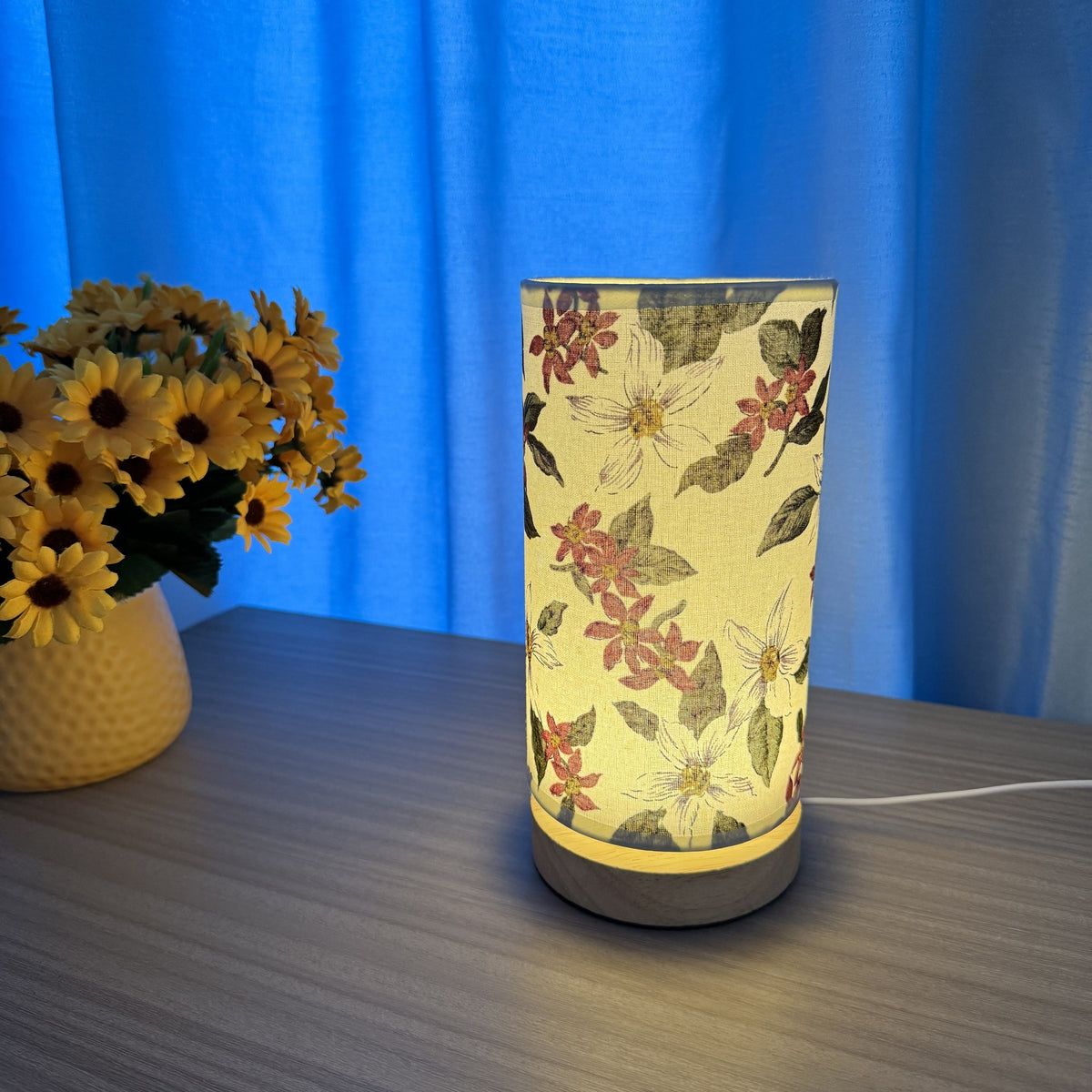 Curwood - Wooden LED Table Lamp with Creative Design