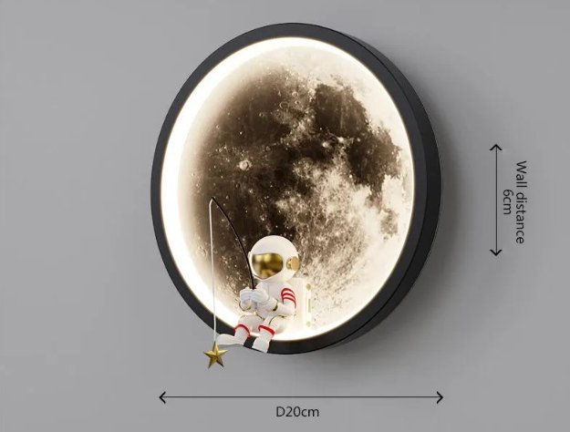 Delunar - Moon-Shaped LED Wall Light
