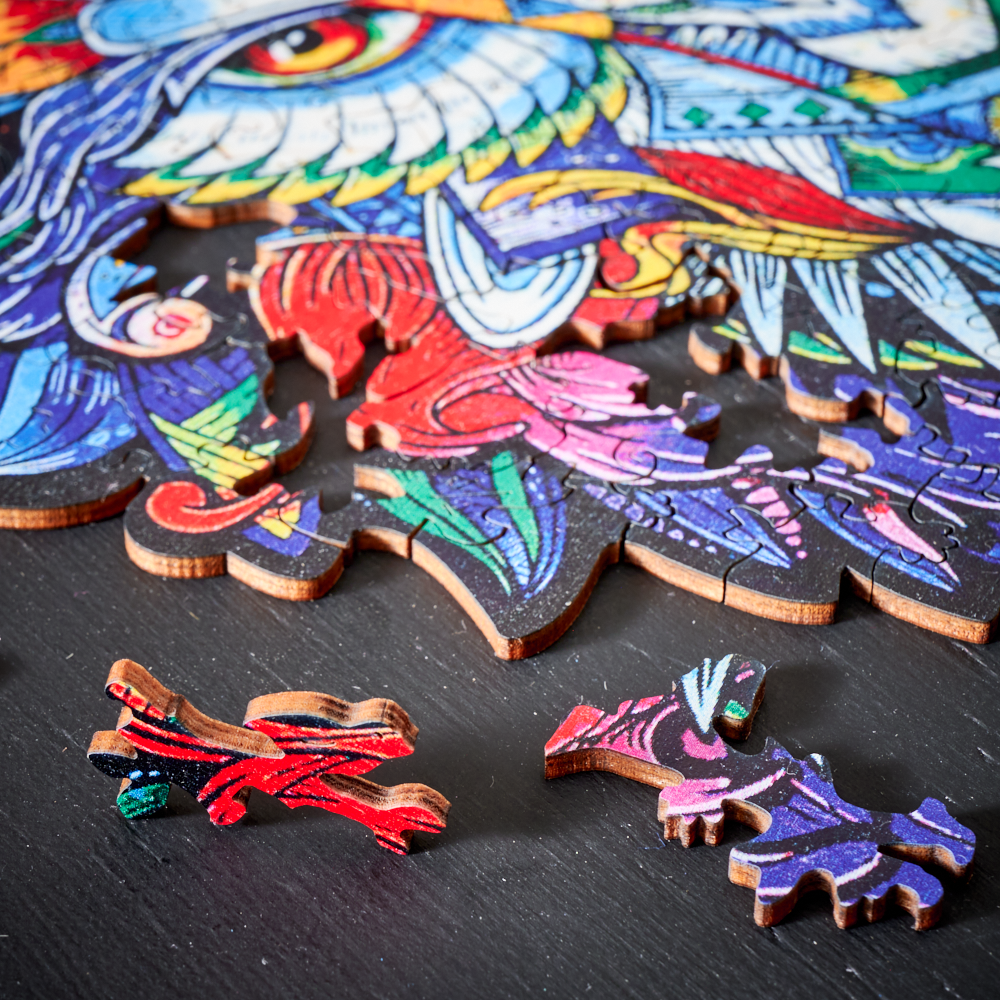 MajesticWolf Puzzle - Premium Wooden Wolf Jigsaw Puzzle