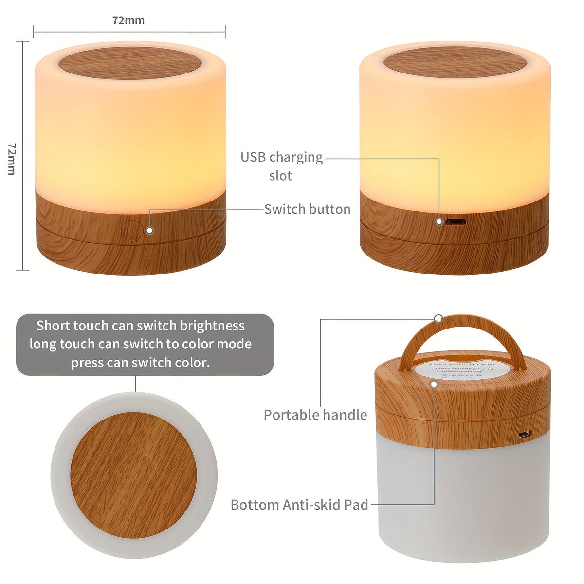 LightAura - RGB Touch Table Lamp with Remote Control
