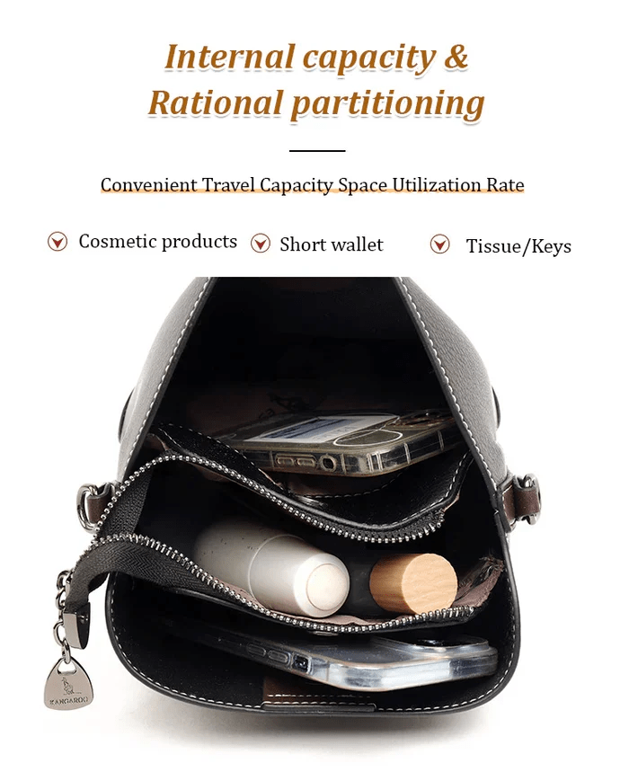 LuxeCarry - Sac Bandoulière Cuir Spacieux Élégant