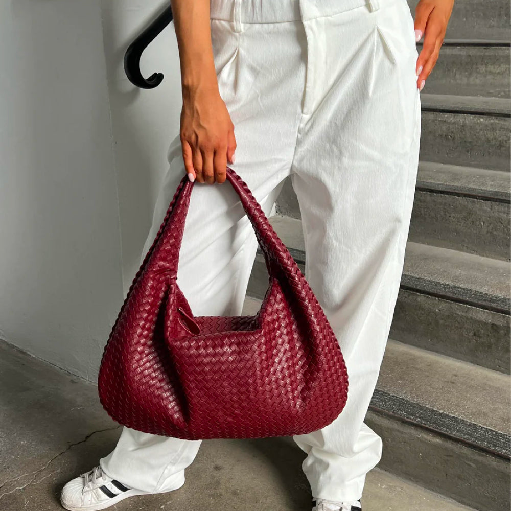 WeaveLux Bag - Sac Bandoulière Tressé Spacieux