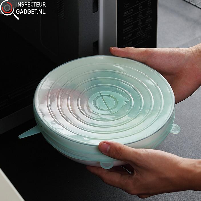 Vaclid - Reusable Silicone Lids, Set of 6 Airtight Covers