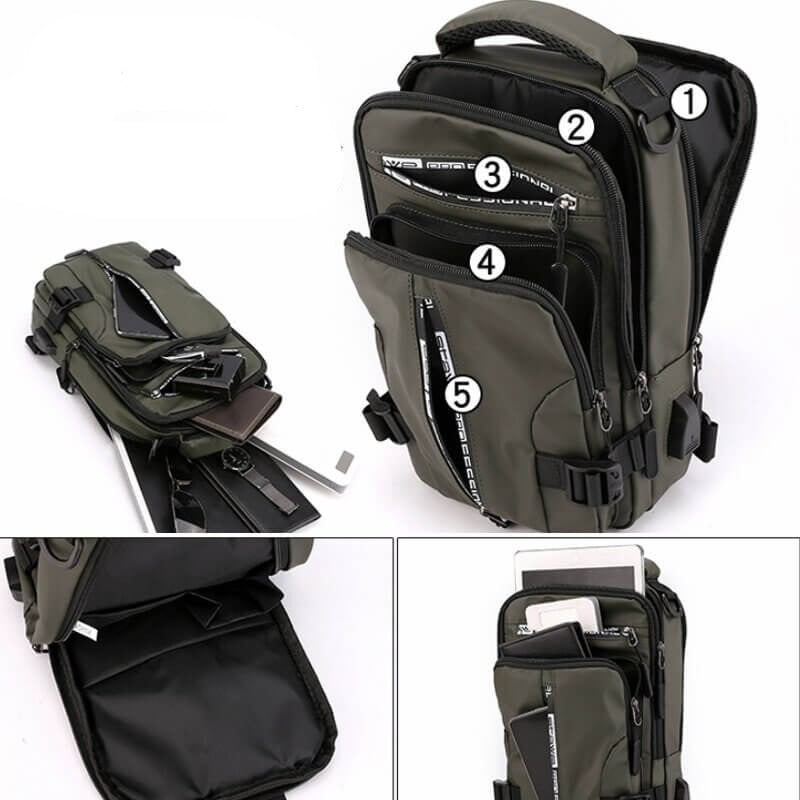 CityTrek Bag - Sacoche Bandoulière Oxford Imperméable
