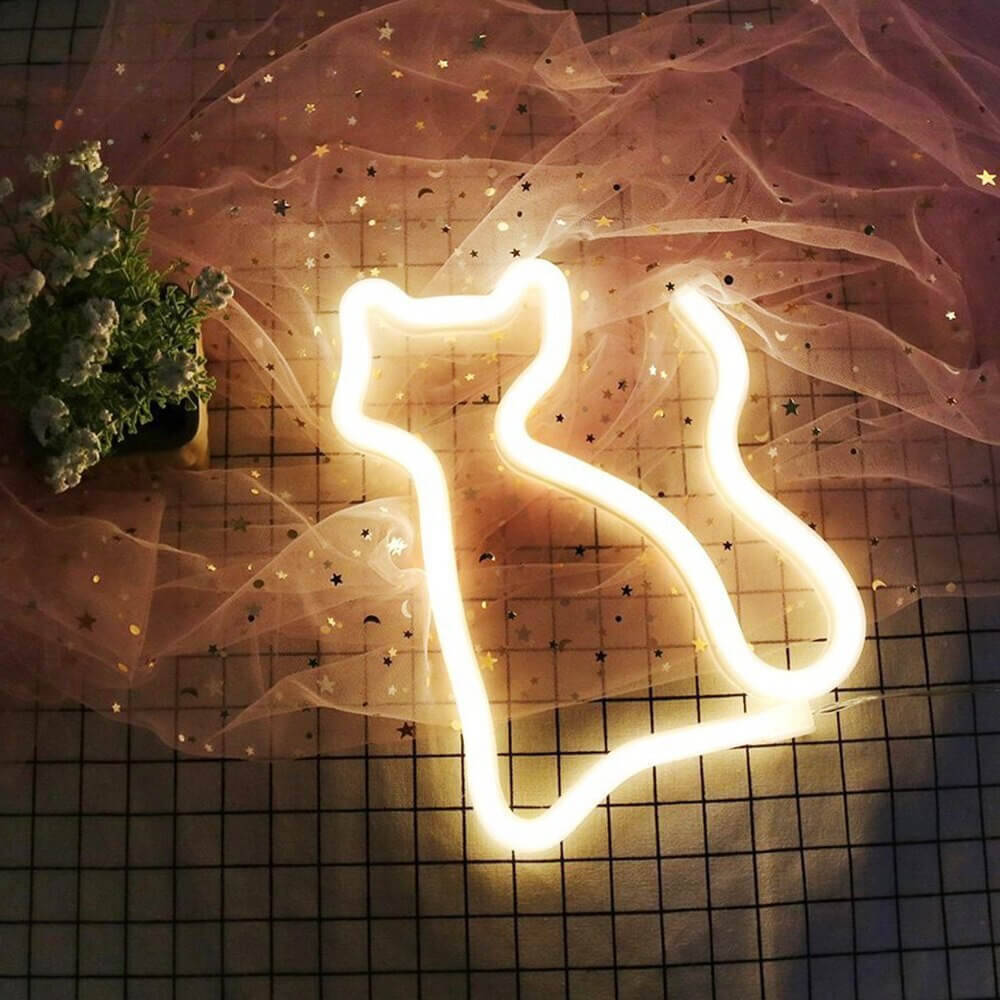 KittyNeon - Cat Neon Light for a Magical Ambiance