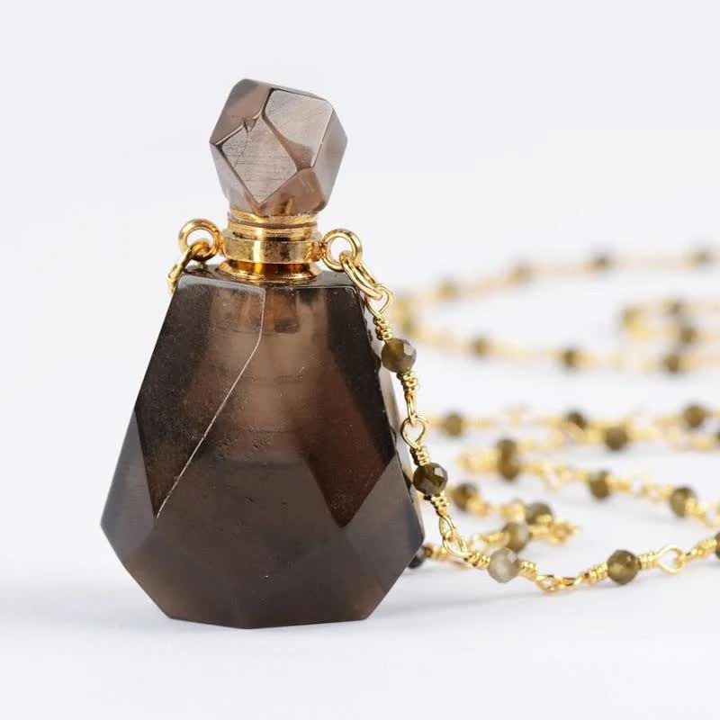 Iris - Collier flacon de parfum en cristal