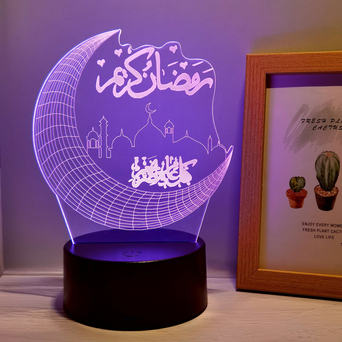 MoonPalace - 3D Touch Moon Lamp with 7 Colors for Magical Ambience