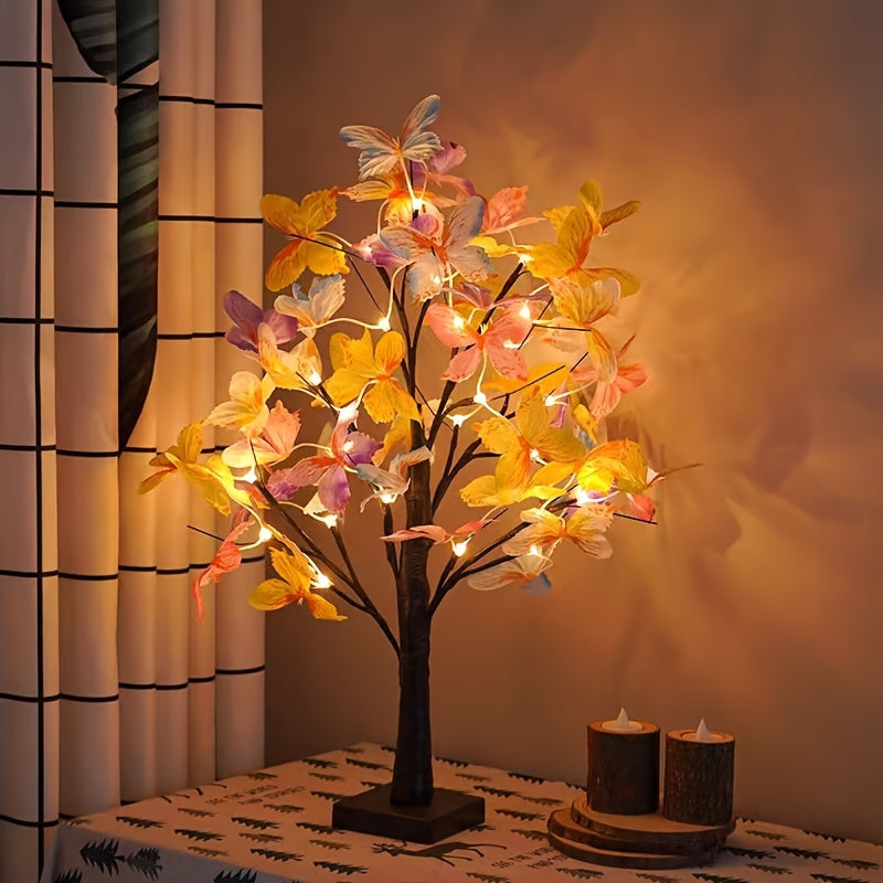 GlowBirch - Decorative Birch & Butterfly LED Lamp