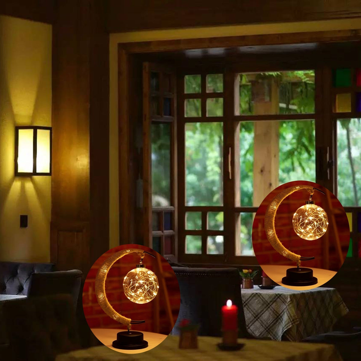 Horendel - Wireless Wrought Iron LED Table Lamp